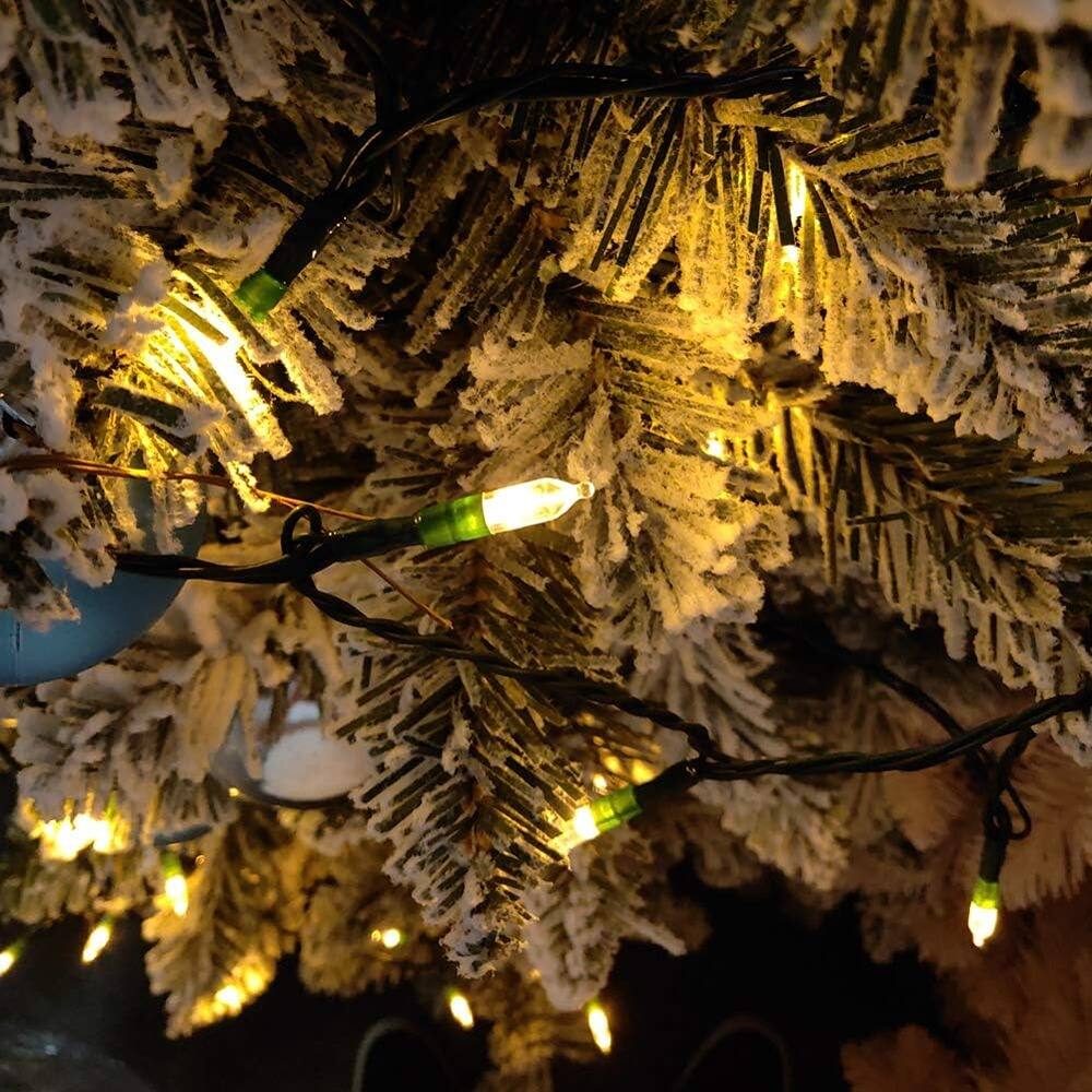 Left. THIRSTY TURTLE - 2-Pack 18ft Fairy Lights, 50-LED Battery Operated, Warm White, Waterproof.