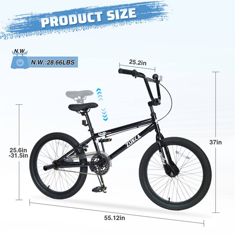 PRODUCT SIZE  
N.W.: 28.66 LBS  
25.2in  
25.6in - 31.5in  
37in  
55.12in