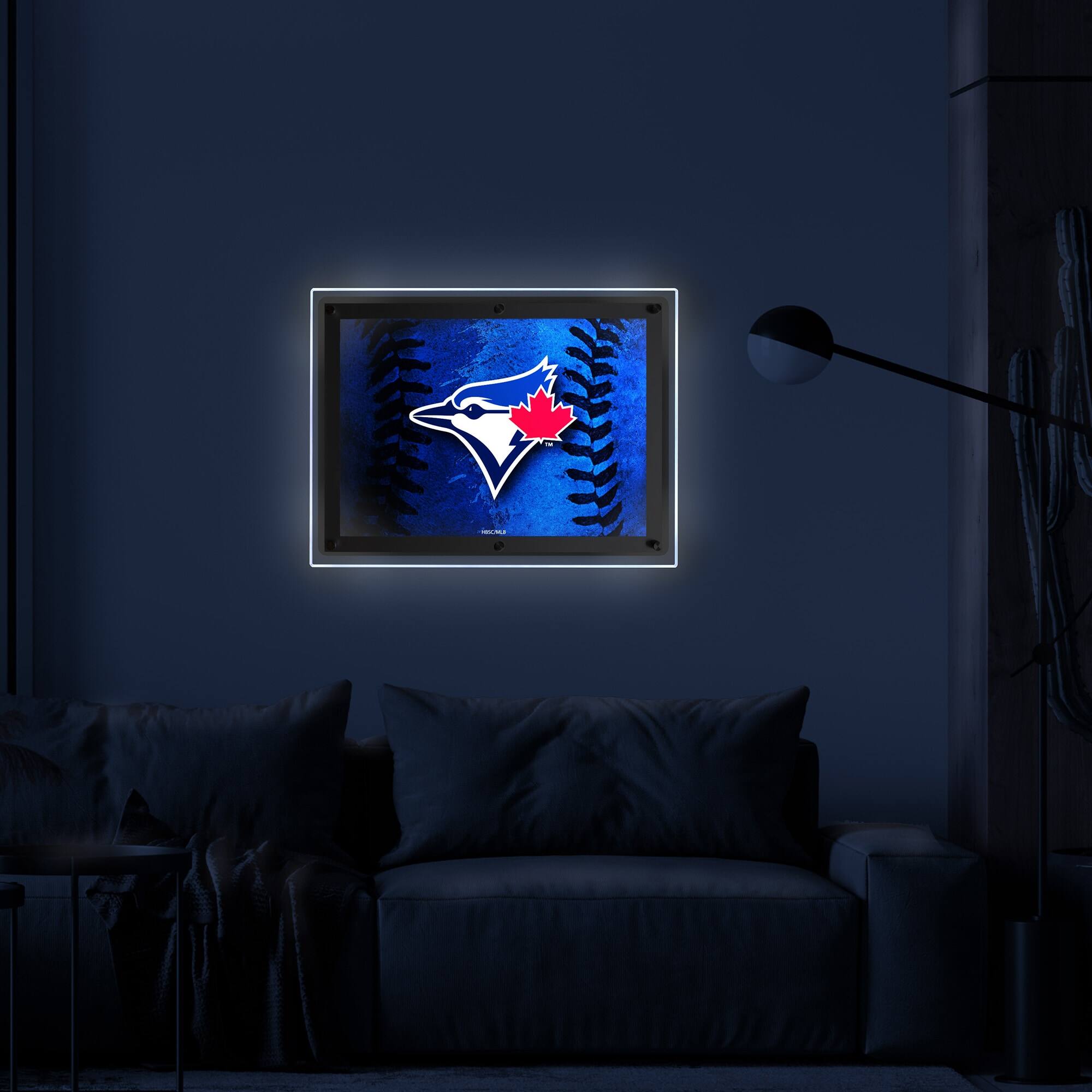 Alt View 2. Holland Bar Stool Co. - Toronto Blue Jays 19" x 14.5" Backlit LED Sign - Multicolor.