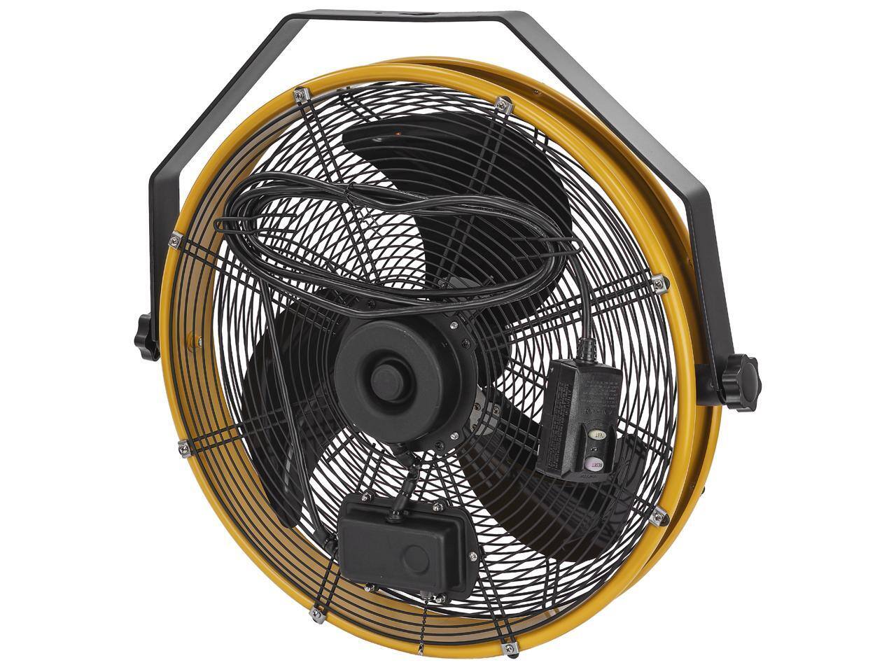 Alt View 4. Caterpillar - Caterpillar CF-HVOD-18S-NG 18" IPX4 4000 CFM 3-Speed Wall Fan.