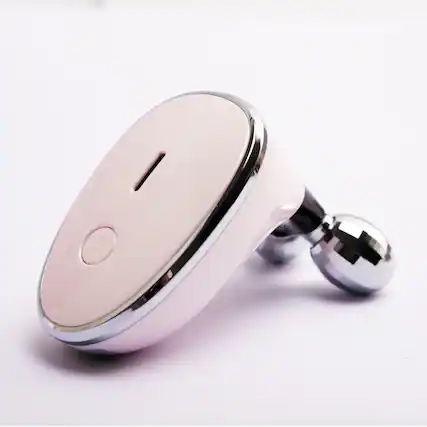 Front. HOM - Microcurrent Rechargeable Microsculpt Device for Face & Neck - For Skin Tightening, Face Sculpting, Wrinkle Removal - Pink.