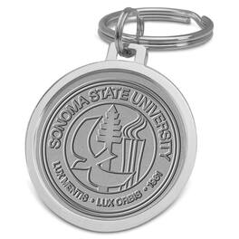 Jardine - Sonoma State Seawolves Split-Wire Key Ring - Silver