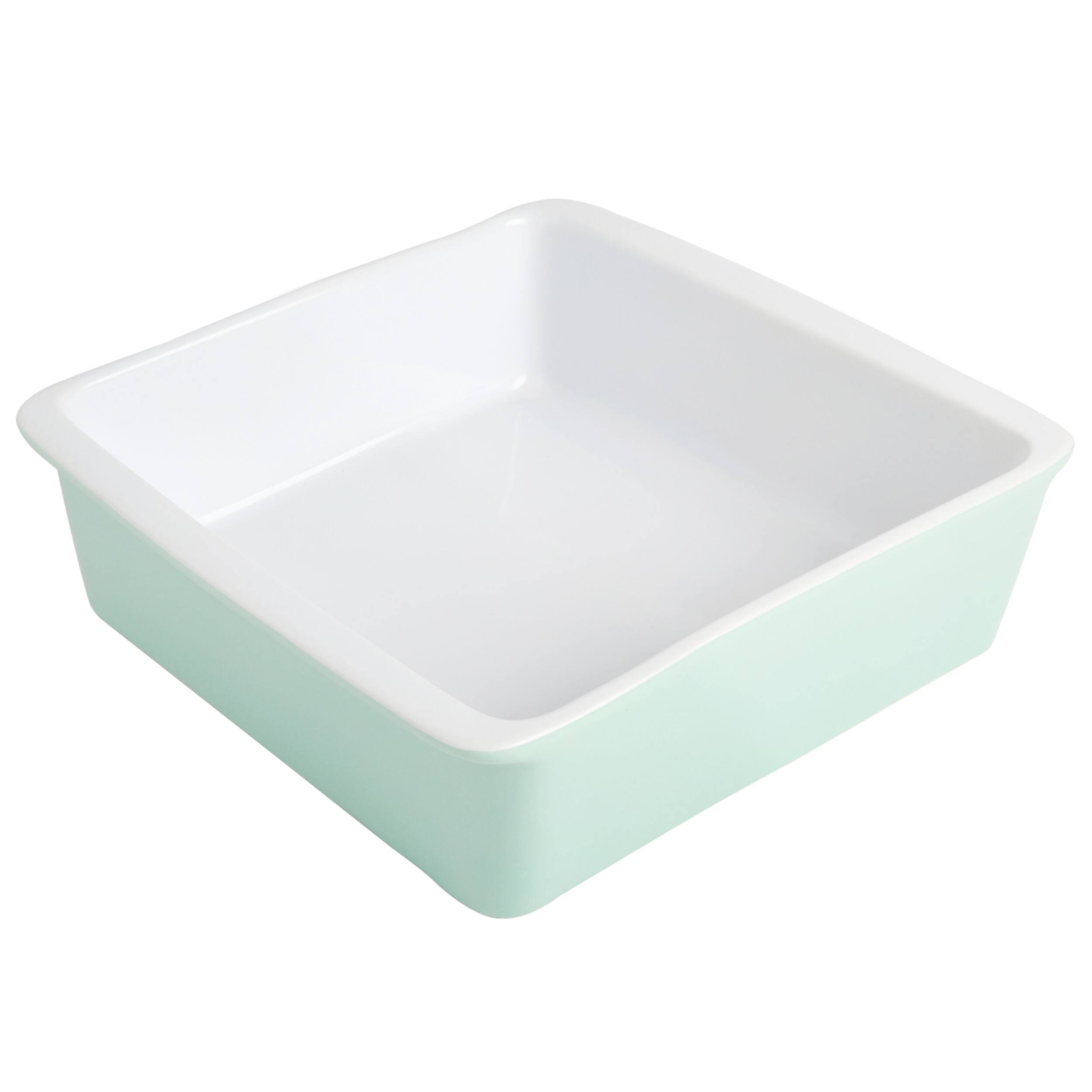 Alt View 1. Martha Stewart - Martha Stewart 8.25 Inch x 8 Inch Stoneware Baker in Mint - Mint.