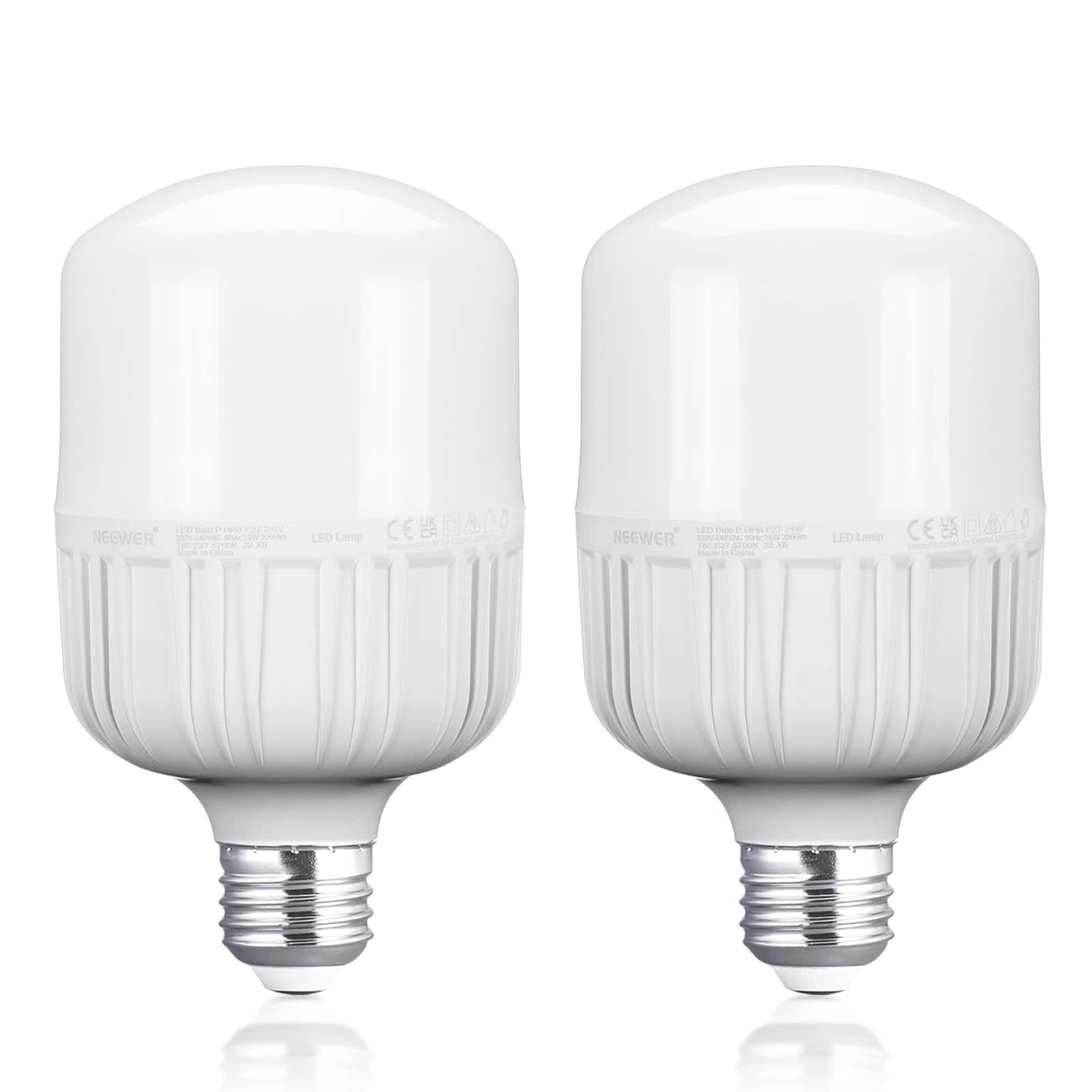 Neewer - 24W LED Bulb 2-Pack, 5700K, 2160lm, CRI93+ price history on PriceWatchPro