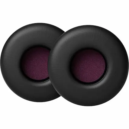 Front. EPOS - EPOS IMPACT 400 Ear Pads - Leatherette - 2 Piece - Black.