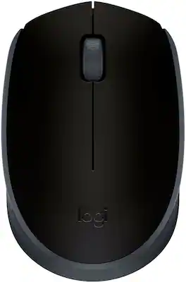 Logitech - M170 Wireless Compact Optical Ambidextrous Mouse - Wireless - Black