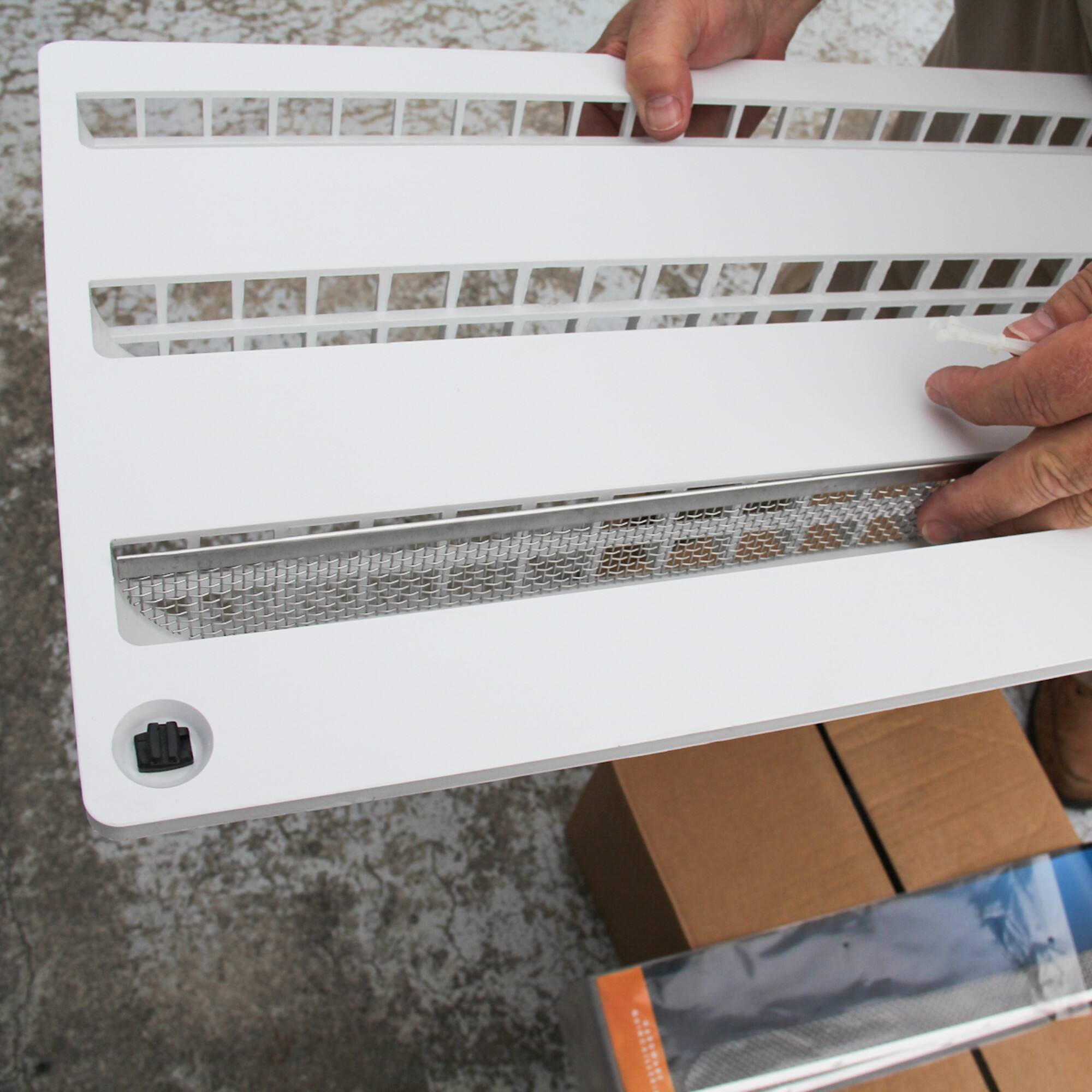 Alt View 2. Camco - Camco Flying Insect Screen for Dometic Refrigerator Vents, Stainless Steel, 3pk.