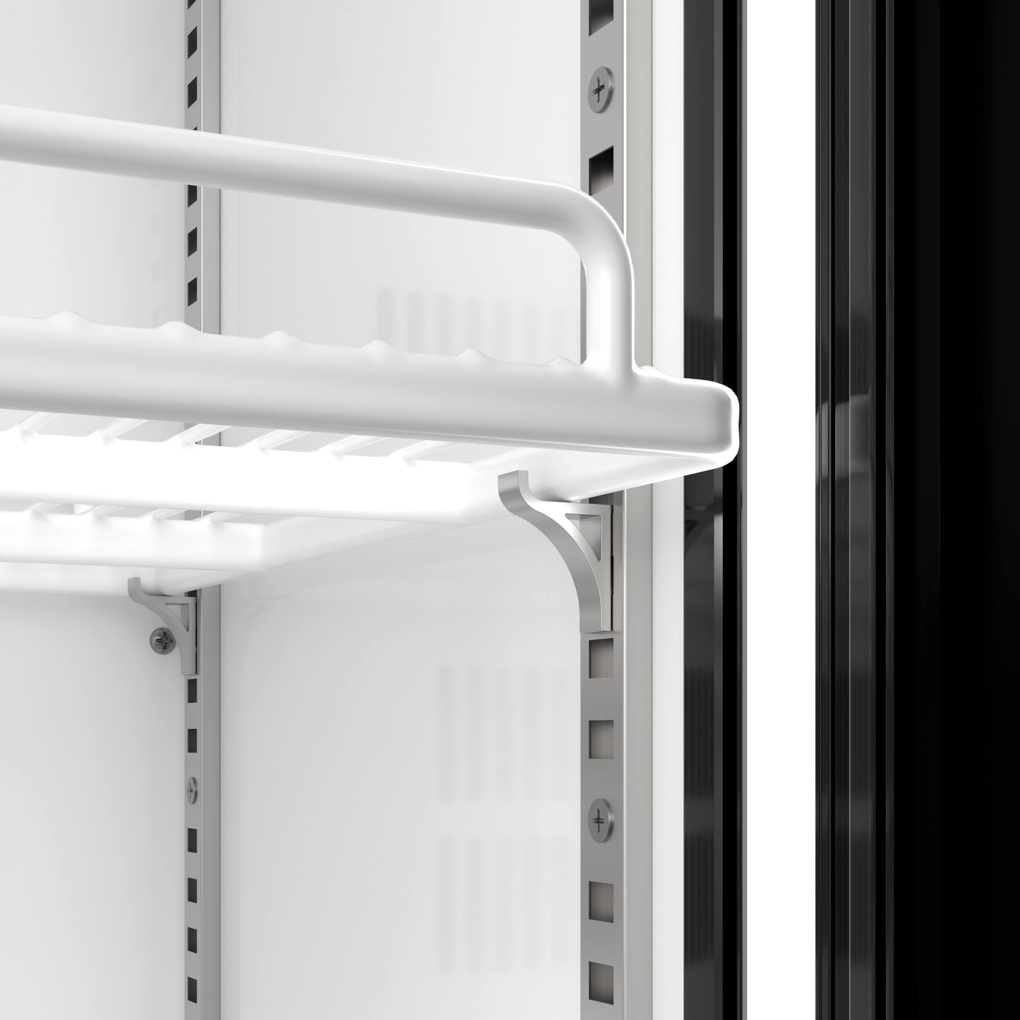 Alt View 7. Koolmore - 35 In. 10 Cu. Ft. Low Height - Aisle End Retail Display Merchandiser Refrigerator in Black For SuperMarket, Deli - Black.