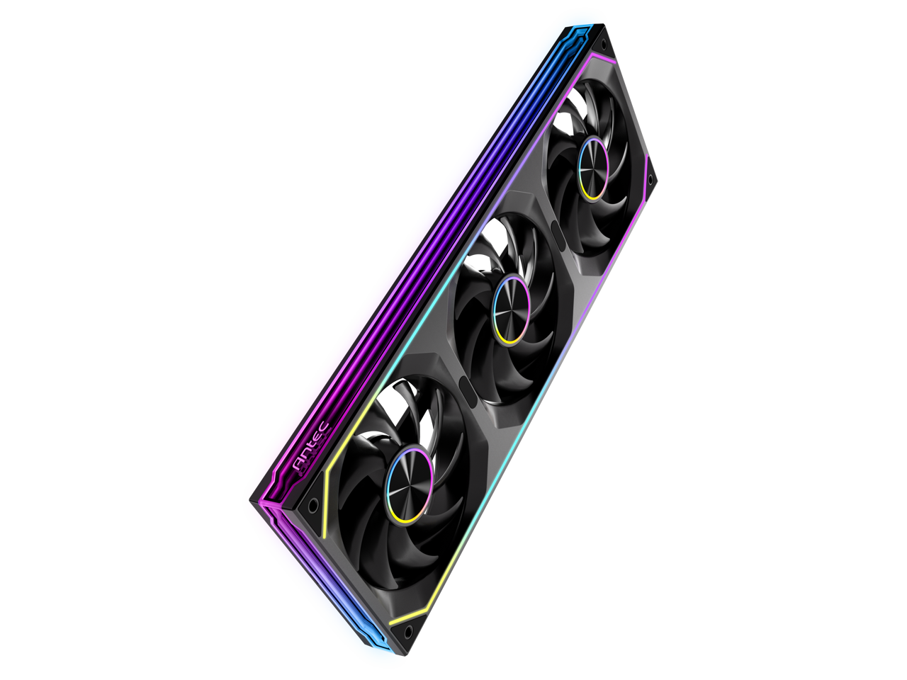 Alt View 9. Antec - Antec Infinity Matrix 360 ARGB, 360mm Fan, Dual-Cable, 4-Sided Mirror Lighting, PWM 1800 RPM - RGB.