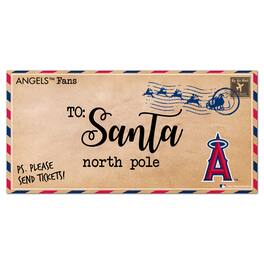 Fan Creations - Los Angeles Angels 6'' x 12'' Letter to Santa Sign - Multicolor