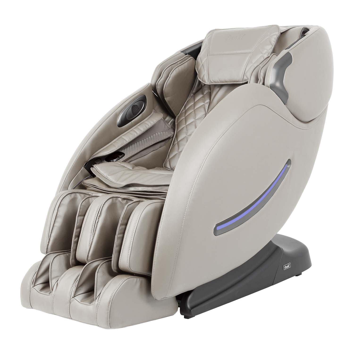 Angle. Osaki - 4000XT Zero Gravity Massage Chair with Tension Sensors - Taupe - Taupe.