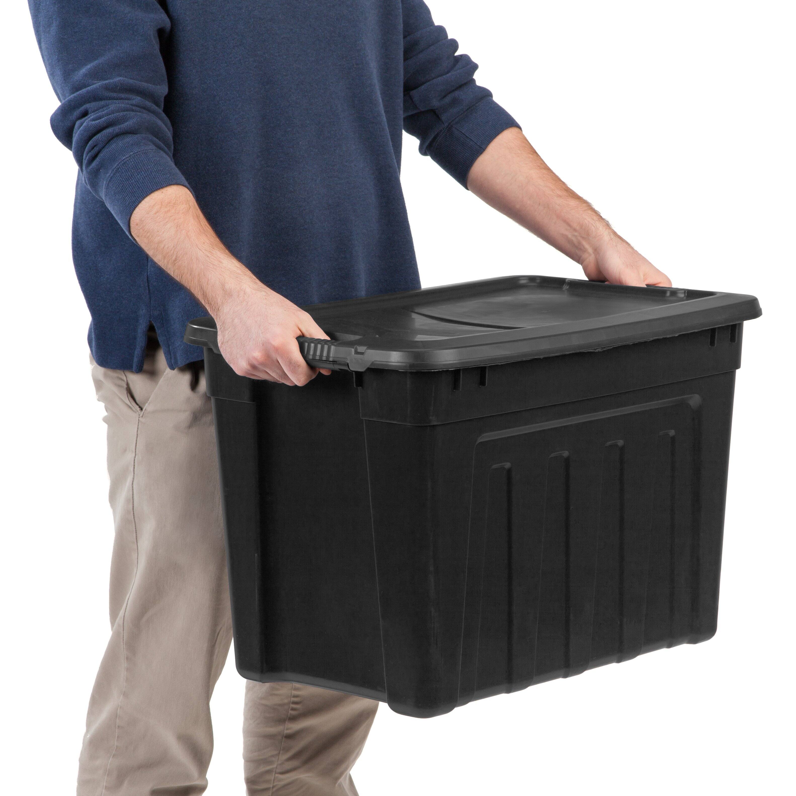 Alt View 6. IRIS USA - IRIS USA Heavy-Duty Durable Stackable Storage Containers, Utility Totes with Easy-Grip Handles.