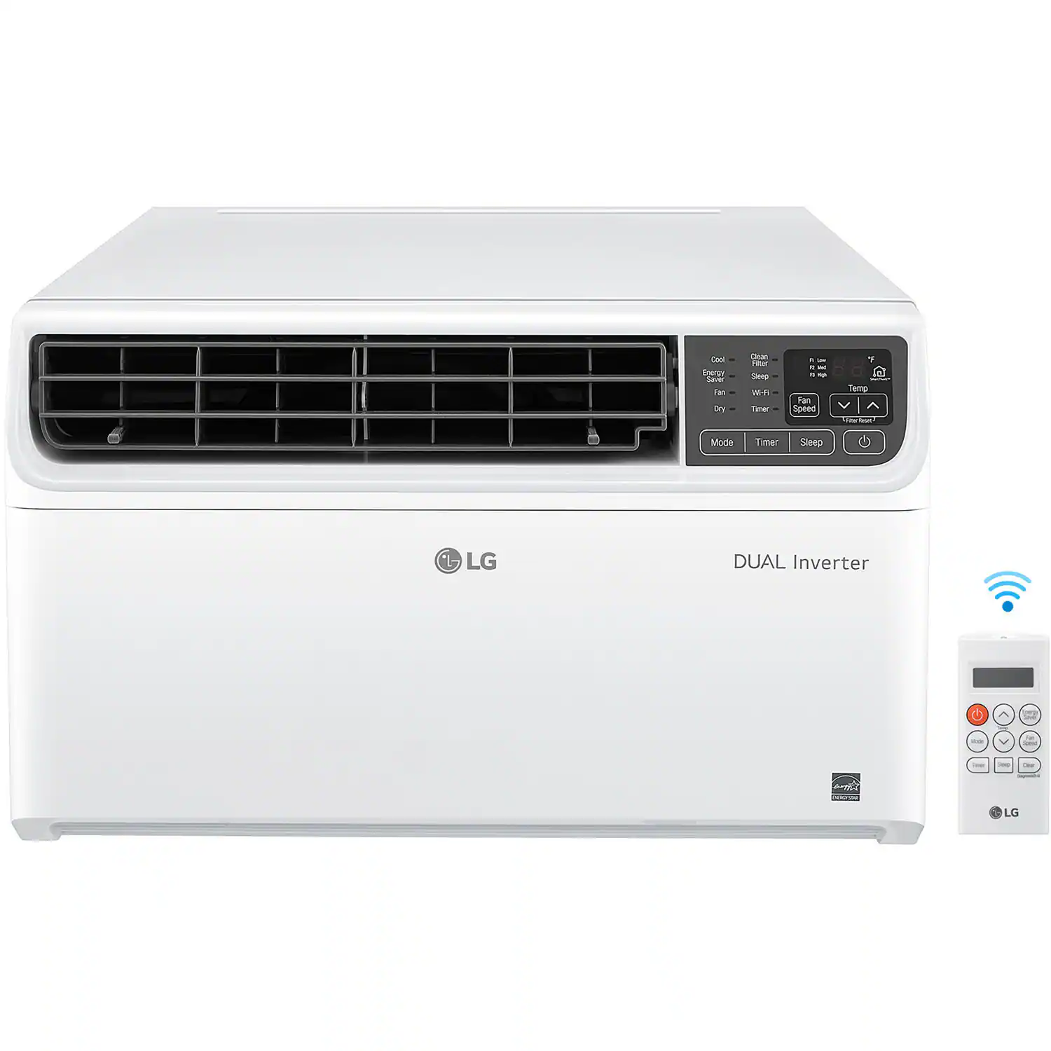 LG - 250 sq. ft. 6,000 BTU Dual Inverter Smart Window Air Conditioner - White