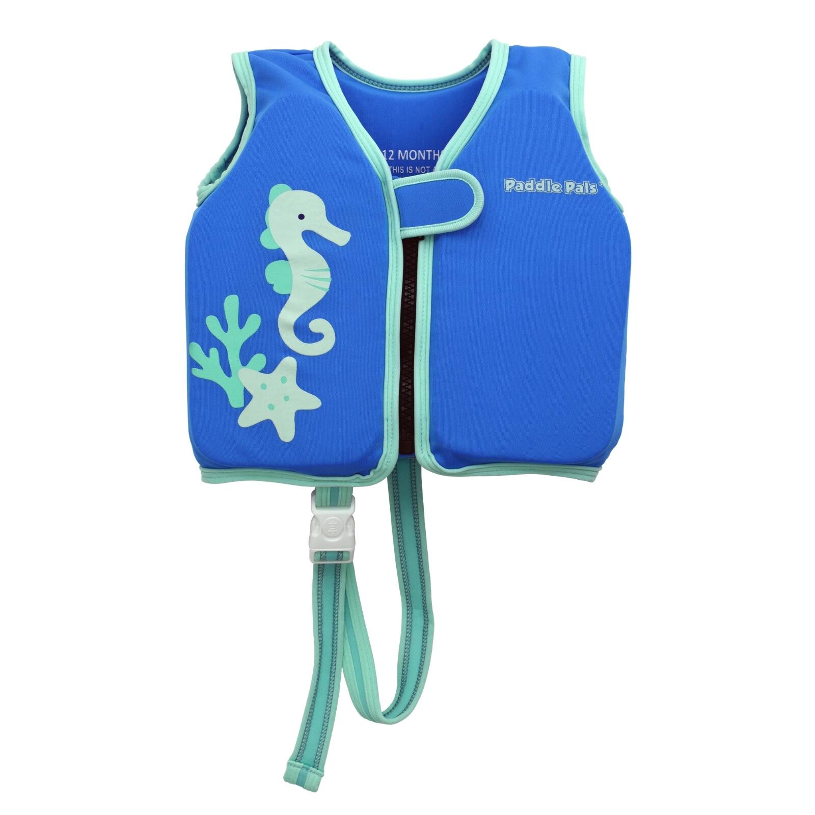 Paddle Pals - Baby Swim Vest Front Zip Float Vest EPE Foam Swim Aid for Infant Up to 12 Months - Blue price history on PriceWatchPro