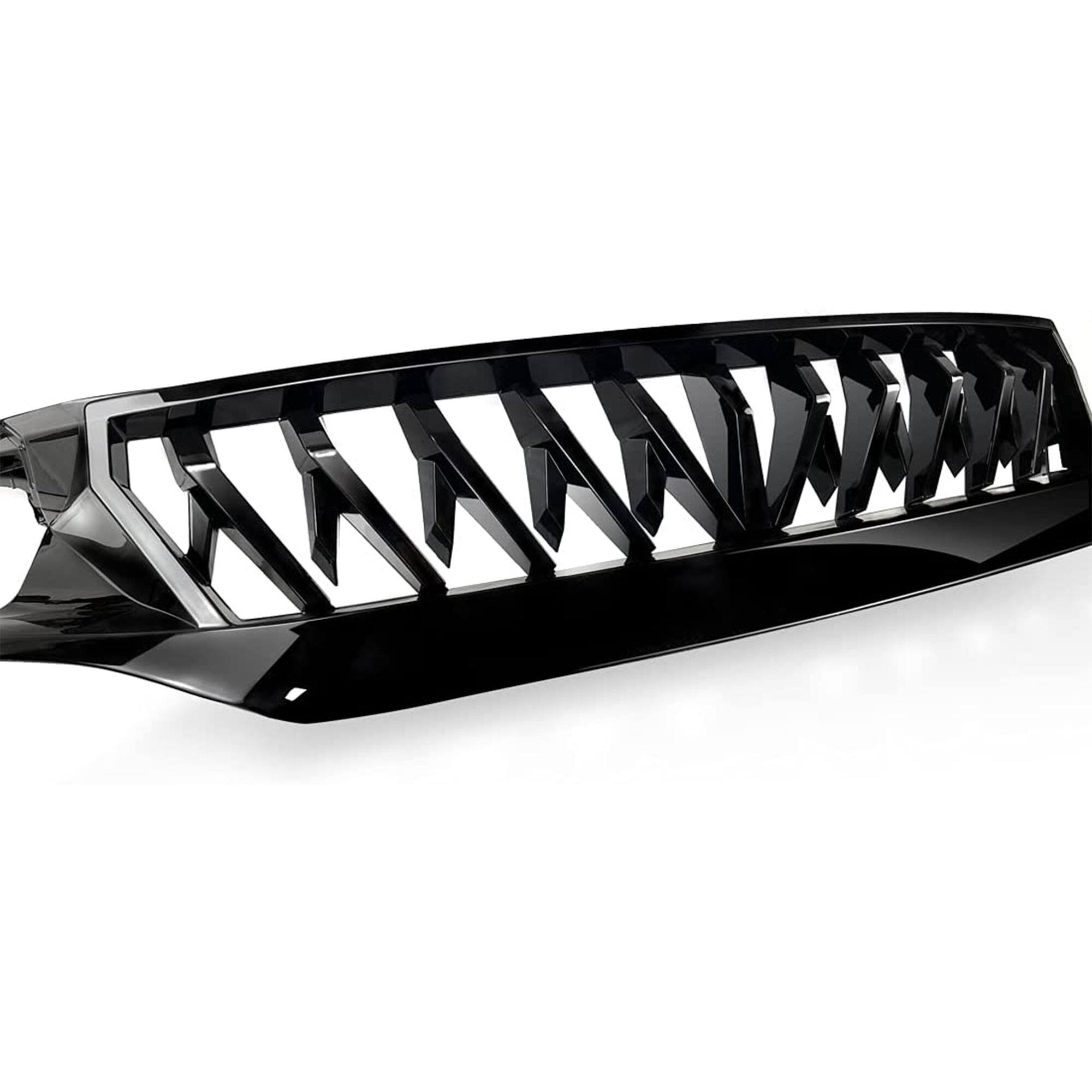 Alt View 7. AMERICAN MODIFIED - American Modified Front Shark Grille for 2016 to 2021 Honda Civic Models, Black - Black.