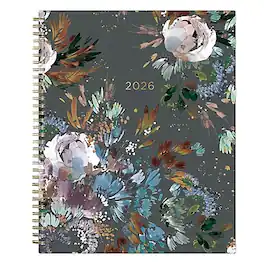 2026 Blue Sky Kelly Ventura Midnight Garden 8.5" x 11" Weekly & Monthly Planner, Plastic Cover (140944-26) - Multicolored