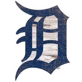 Fan Creations - Detroit Tigers Distressed Logo Cutout Sign - Multicolor