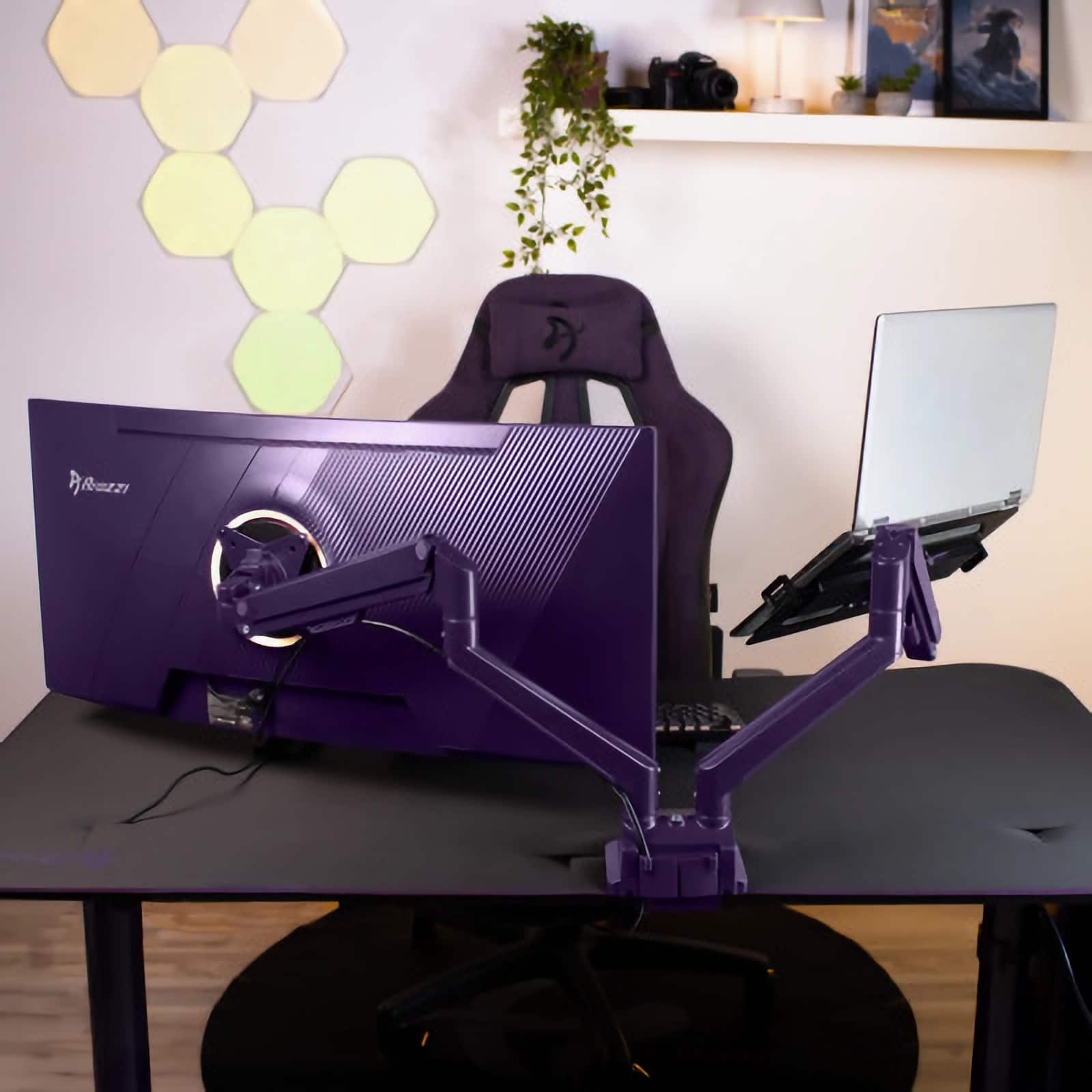 Arozzi Alzare Neo Duo Gas Spring Dual Monitor Arm – Full Motion