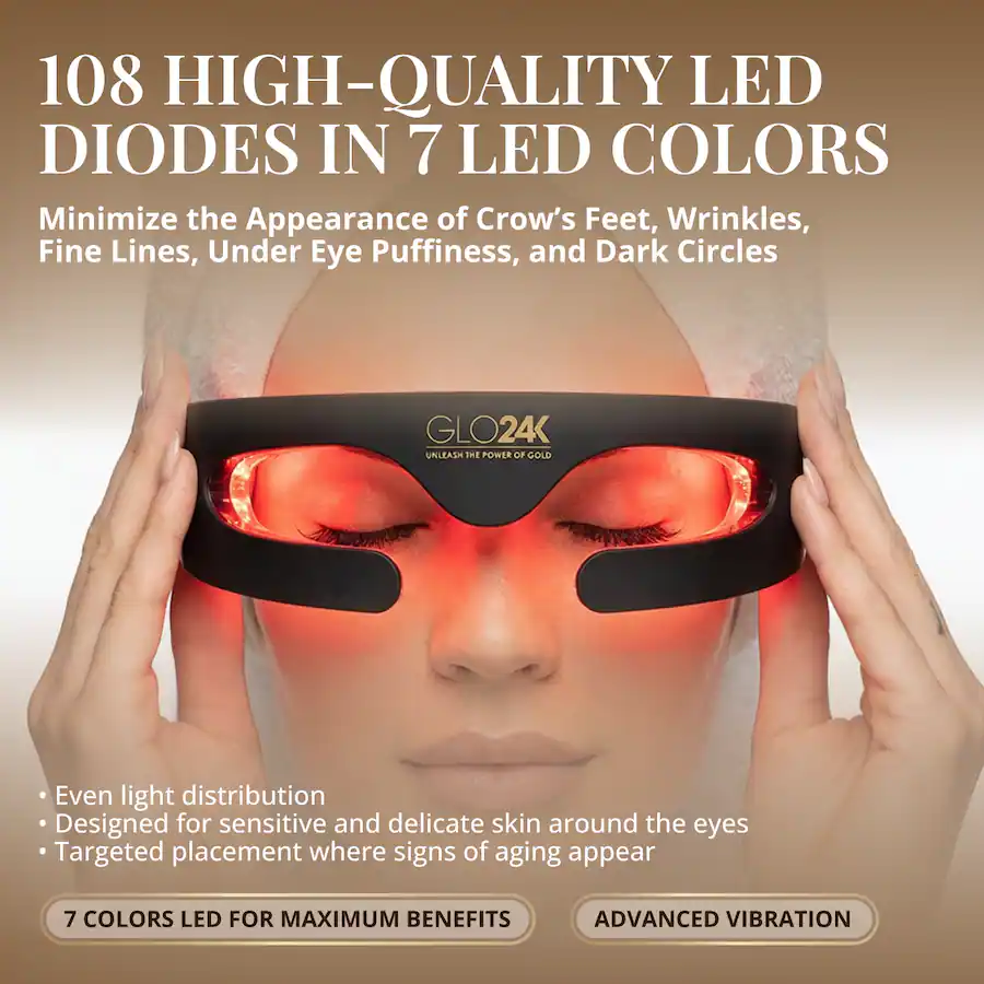 Colors In Roder For Led GLO24K Bionic 7 Color LED Eye Care Mask - Best Buy