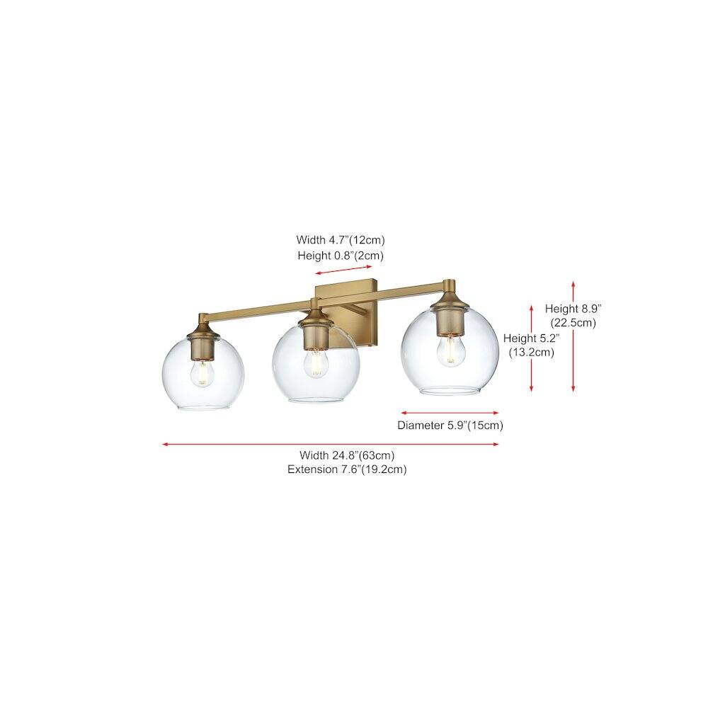 Width 4.7" (12cm)  
Height 0.8" (2cm)  
Height 8.9" (22.5cm)  
Height 5.2" (13.2cm)  
Diameter 5.9" (15cm)  
Width 24.8" (63cm)  
Extension 7.6" (19.2cm)