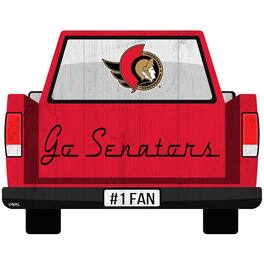 Fan Creations - Ottawa Senators 12'' x 12'' Truck Back D-cor - Multicolor
