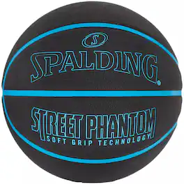 Spalding - Street Phantom 29.5" Outdoor Basketball - Neon Blue/Black