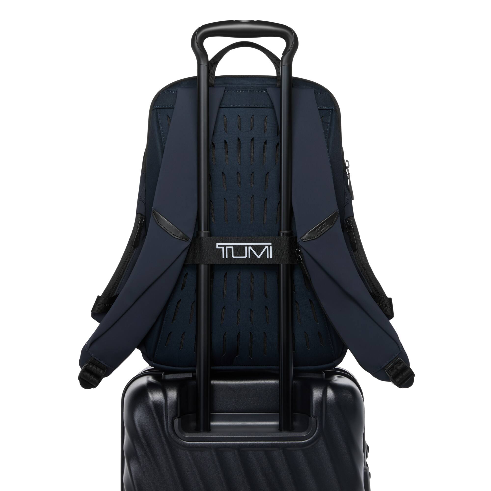 Alt View 1. TUMI - Axis Medium Backpack 20L - Navy.