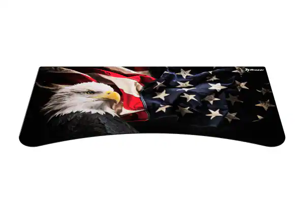 Front. Arozzi - Arozzi Arena Full-Surface, Interchangeable, Water-Resistant, and Washable Mouse Pad with Stitched Edges - D042 - Black.