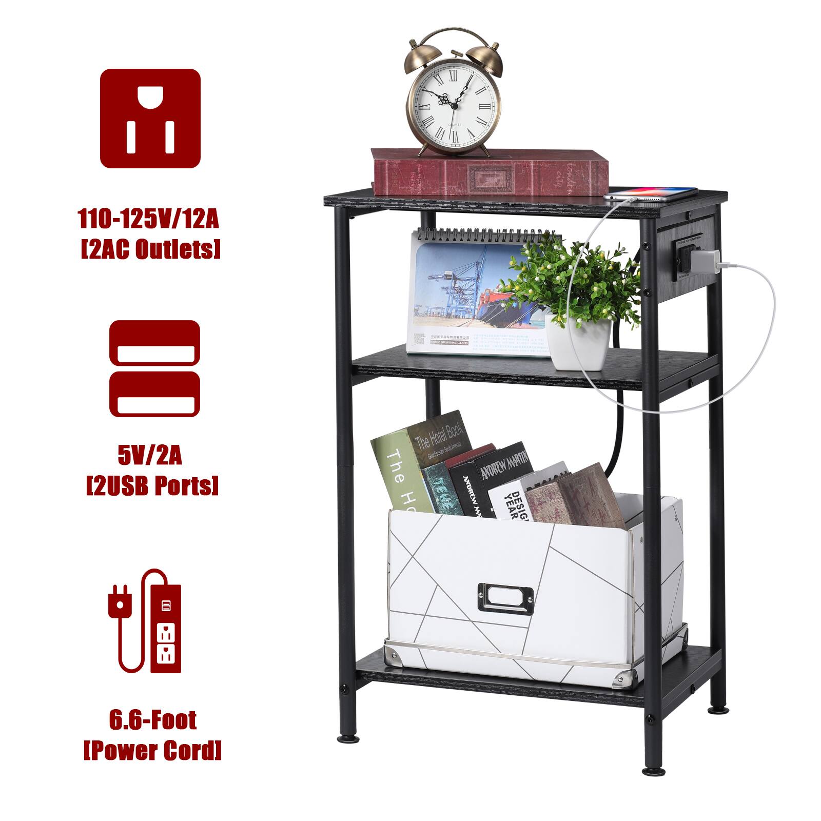 - 110-125V/12A [2AC Outlets]
- 5V/2A [2USB Ports]
- 6.6-Foot [Power Cord]
- Hotel Book
- The Saton-ilens blie
- The ANDREW MM H ANDREW MA YEAR DESIG'