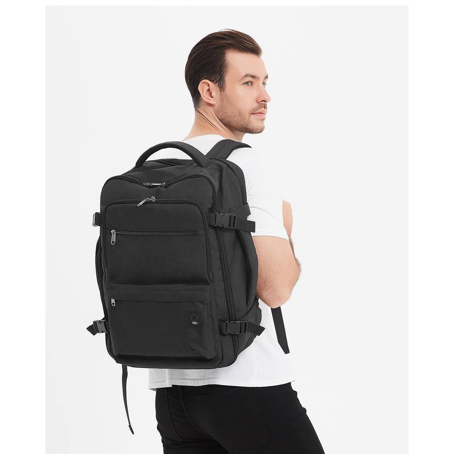 Alt View 6. Pacoar Cade - Travel Backpack For Spirit Airlines Personal Item Bag 18x14x8 With Wet Pocket  17 Inch Laptop Men Women(black) - Navy Blue.