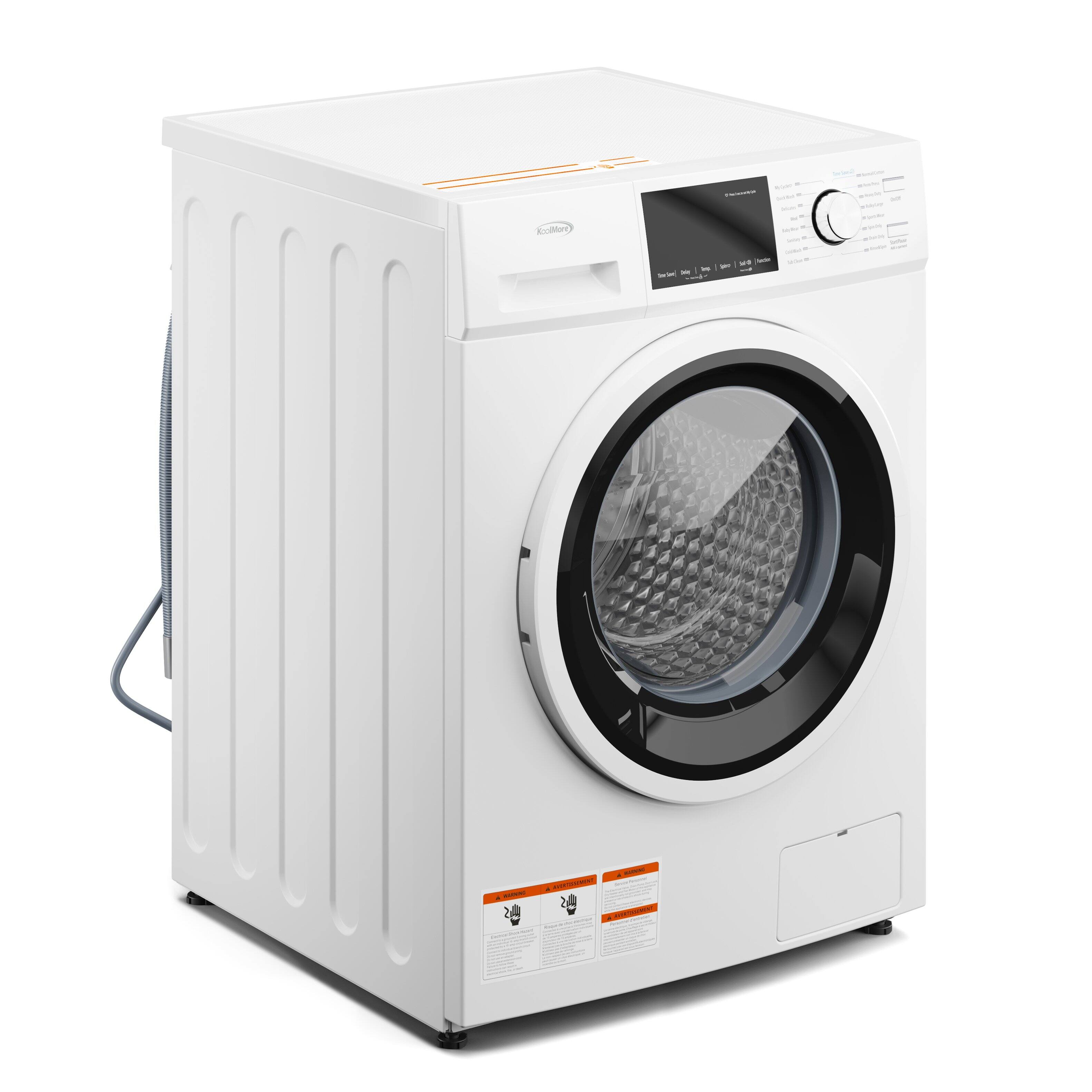 Alt View 6. Koolmore - 2.7 cu. ft. Stackable Front Load Compact Washing Machine in White, FLW-3CWH. - White.