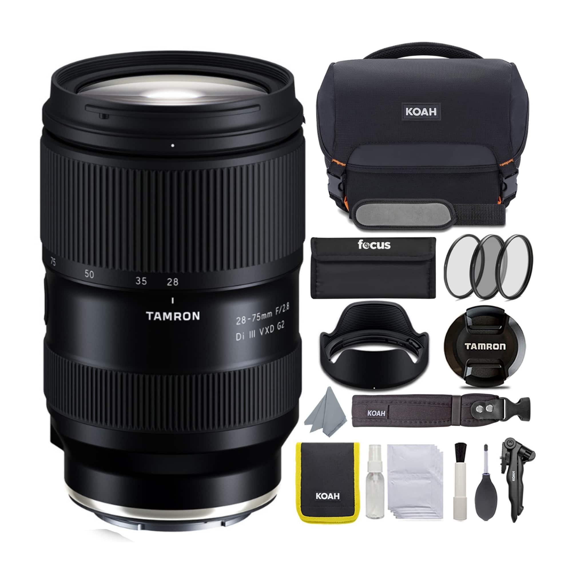 Tamron - Di III VXD G2 28-75mm f/2.8 Lens for Sony E-Mount Bundle