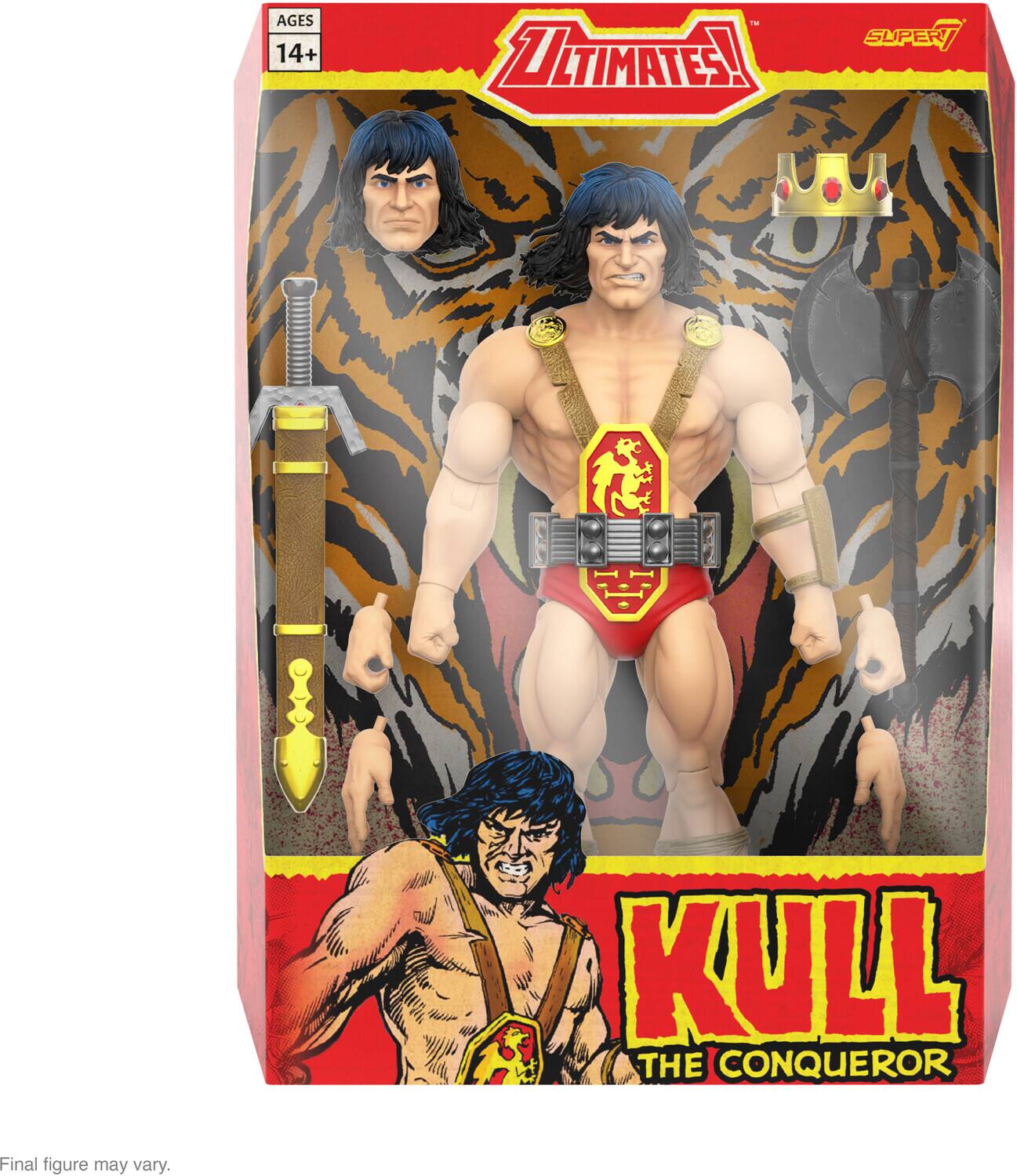AGES 14+ - ULTIMATES! SUPER KUL THE CONQUEROR Final figure may vary.
