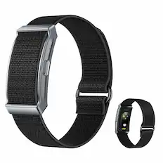 Front. PRIMEPLUS - Smart Fitness Tracker Band with Heart Rate, Sleep & Step Monitor, Call Reminder, iOS/Android - Black.