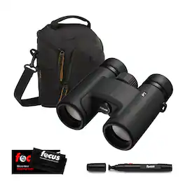 Nikon - Prostaff P7 8X42 Binoculars and Black Camera Shoulder Bag Bundle