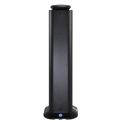 Front. Lume Cove - Luxury Sleek Essential Oil Tower Scent Diffuser with Bluetooth - Black.