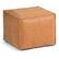 Front. Simpli Home - Brody Square Pouf - Distressed Brown.
