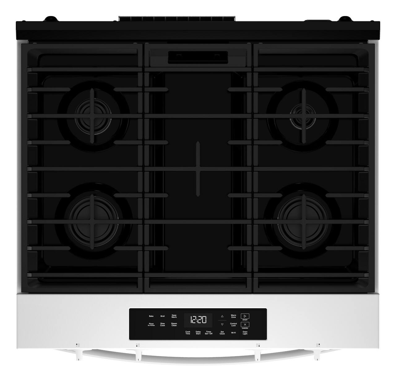 Alt View 4. Whirlpool - 5.0 Cu. Ft. Freestanding Slide-In Gas Range with No Preheat and Slow Cook Modes - White.