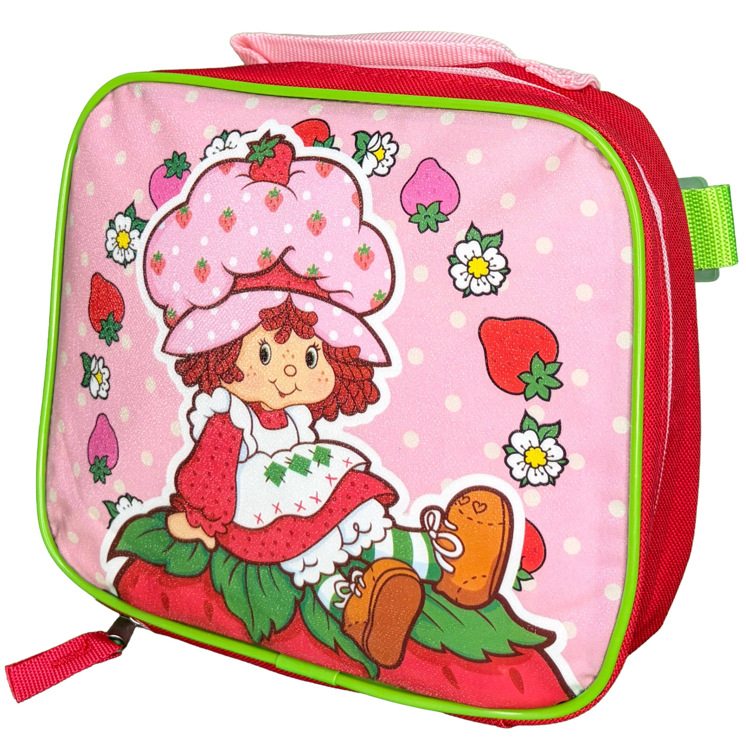 Alt View 6. American Greetings - Pink Strawberry Shortcake 16" Shoulder Backpack for School with Rectangular Lunch Bag, For Girls - Assorted Pre-Pack.