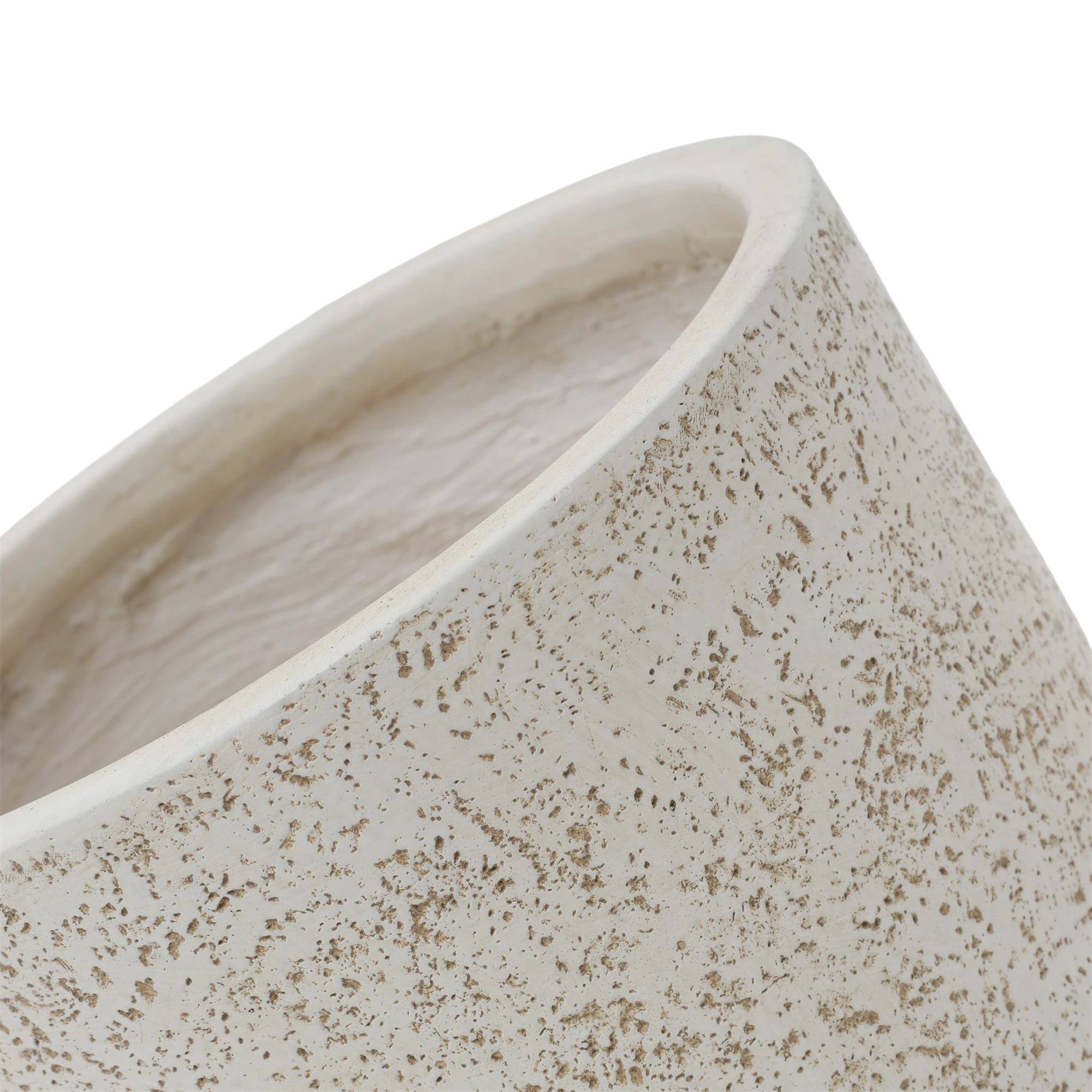 Alt View 4. Boyel Living - 3  Piece Round Magnesium Oxide Planter Set  Flower Pots with Drainage Holes - Light Yellow.