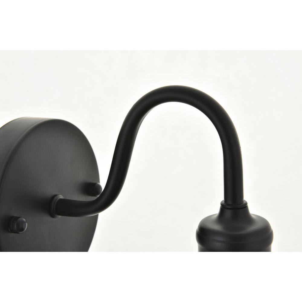 Alt View 1. Living District - Etude 1 light black Wall Sconce - Black.