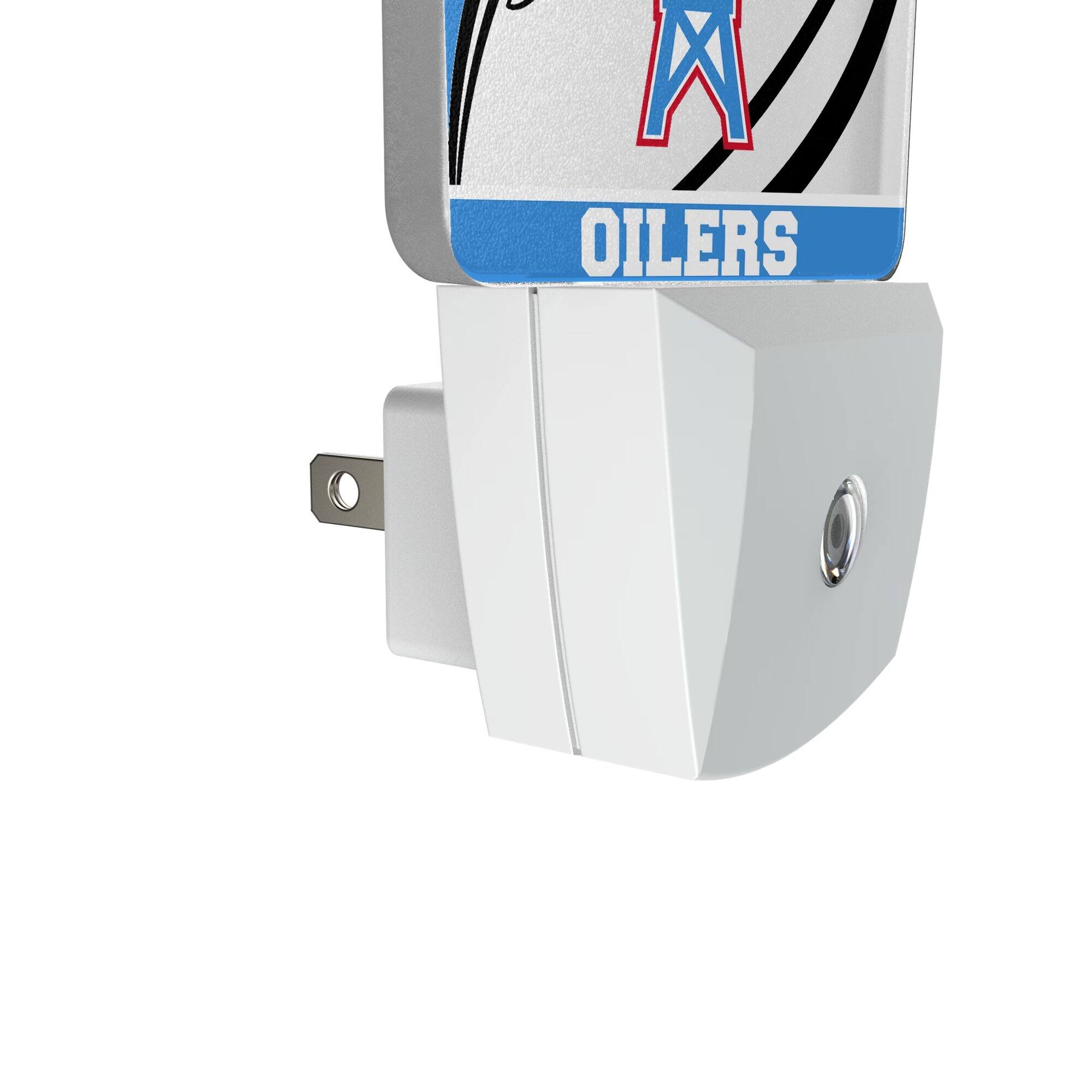 Alt View 2. Keyscaper - Houston Oilers Passtime Design Nightlight 2-Pack - Multicolor.
