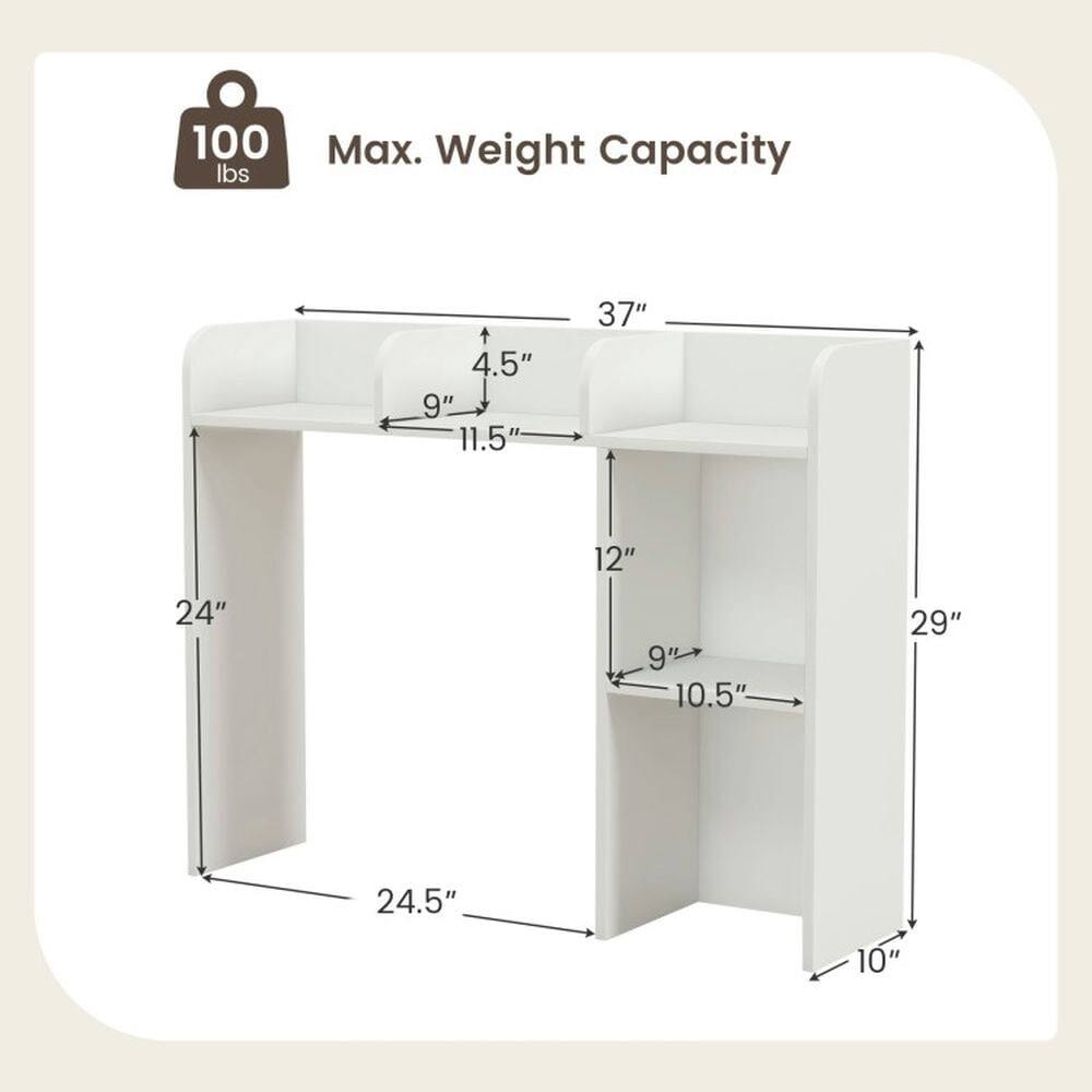 100 lbs Max. Weight Capacity

4.5"  
9"  
11.5"  
37"  
12"  
24"  
9"  
9"  
10.5"  
29"  
24.5"  
10"