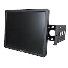 Front. RackSolutions - RackSolutions 3U Adjustable Monitor Rackmount with Pan & Tilt (No Monitor) - Black.