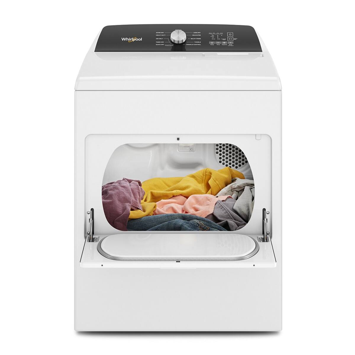 Angle. Whirlpool - Whirlpool - 7.0 Cu. Ft. Top Load Electric Moisture Sensing Dryer - White - White.