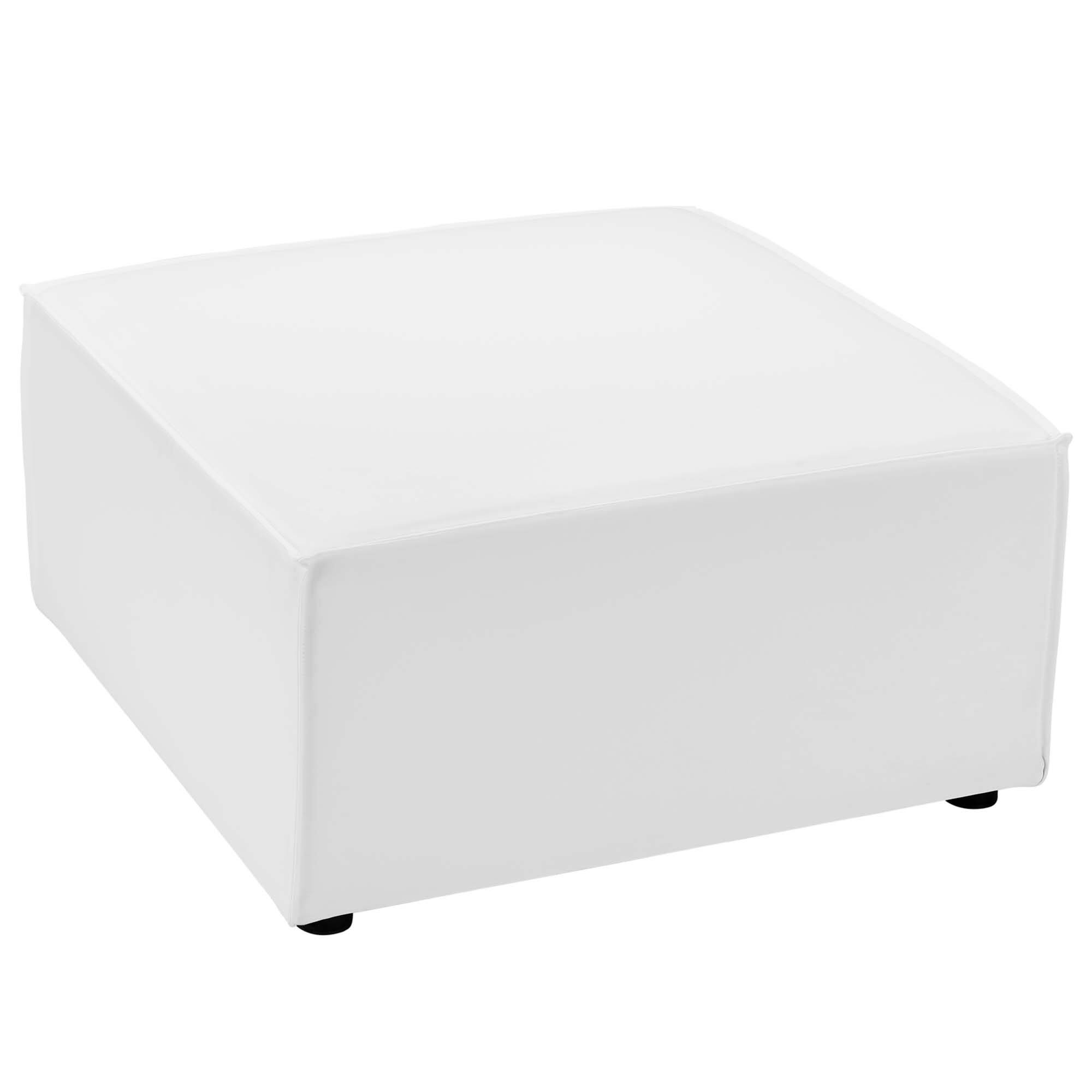 Back. Modway - Saybrook Outdoor Patio Upholstered Sectional Sofa Ottoman by Modway - White.