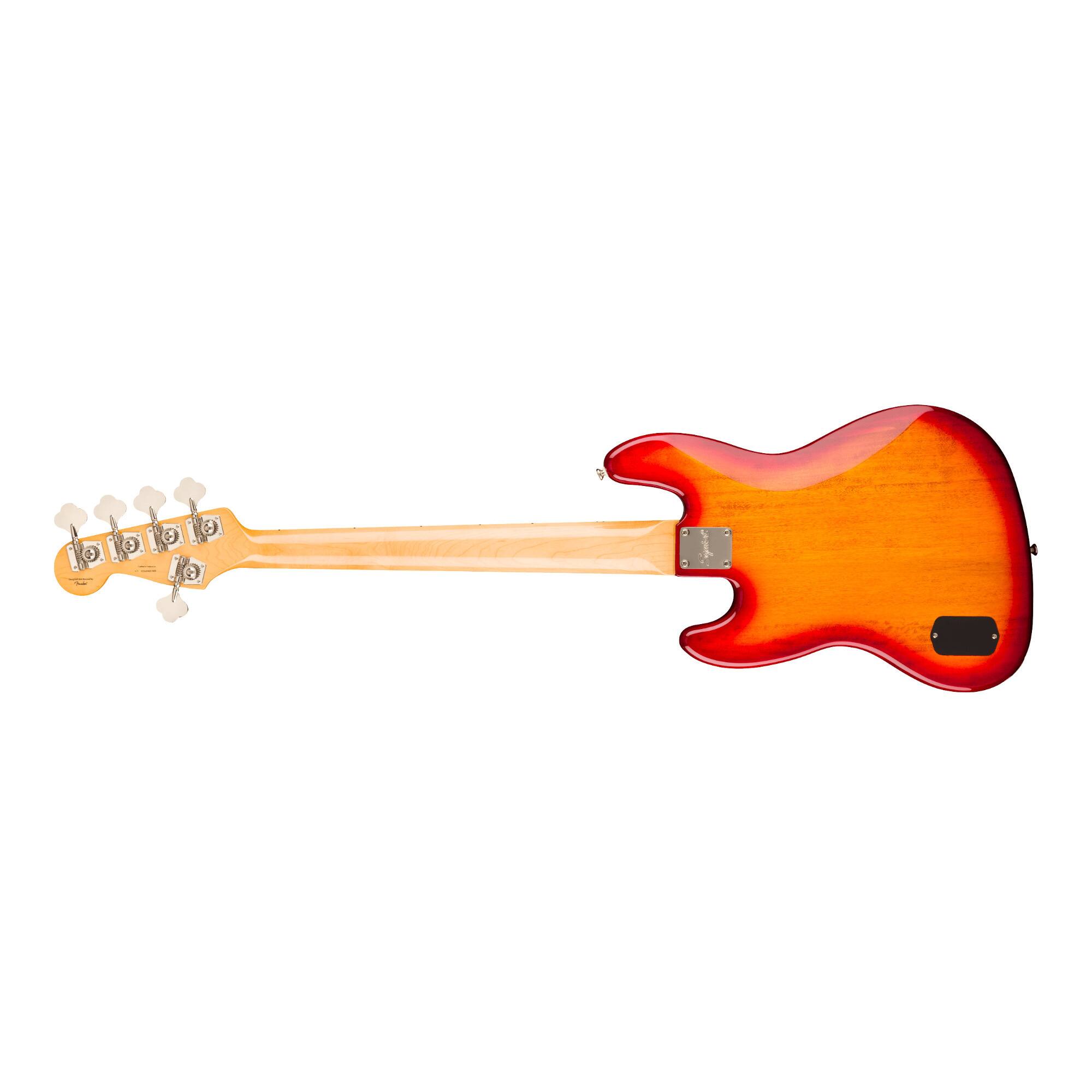 Angle. Squier - Classic Vibe Active '70s Jazz Bass V with Laurel Fingerboard (Sienna Sunburst).