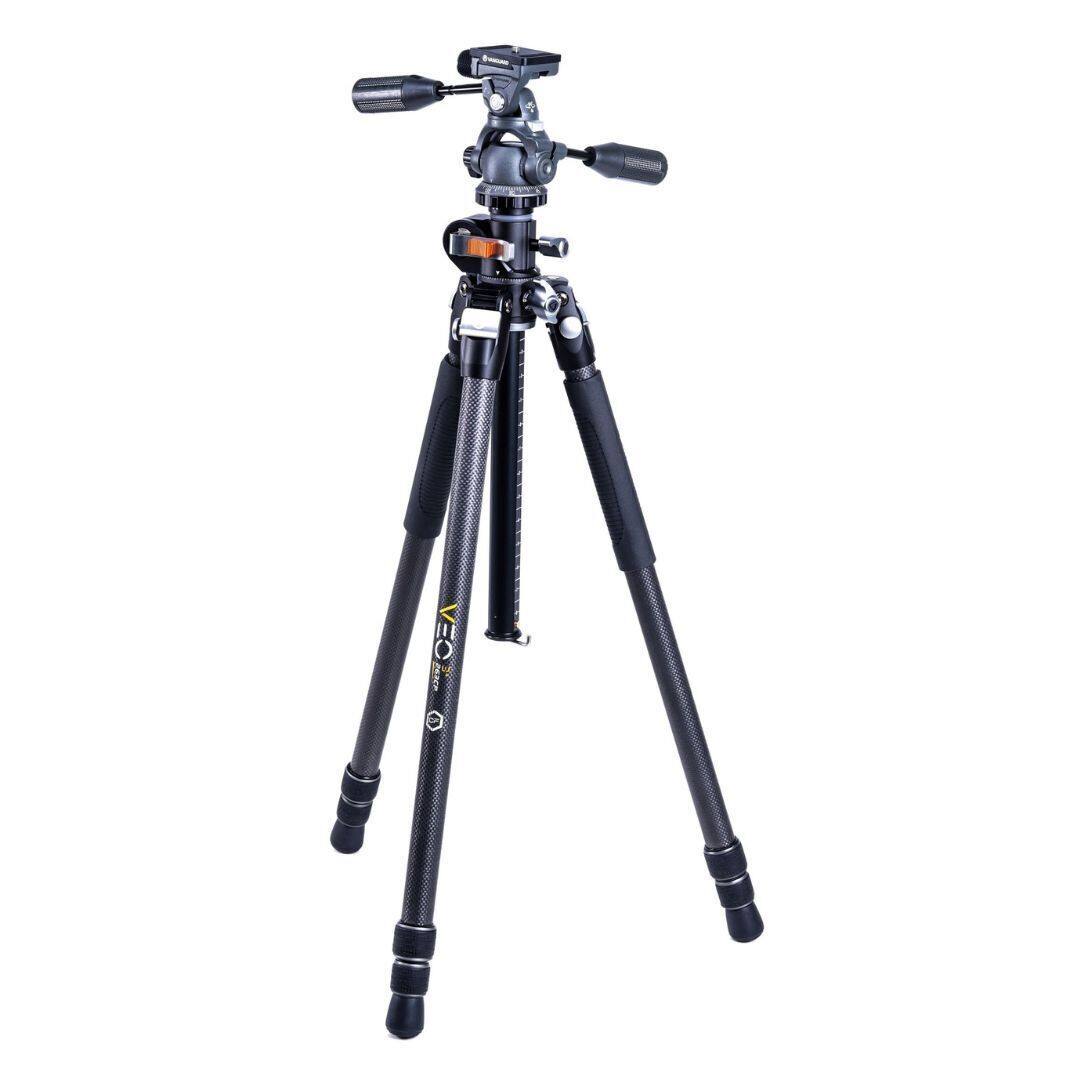 Front. Vanguard - Vanguard Carbon Fiber Tripod with VEO 2 PH-38 Panhead, QS-65.