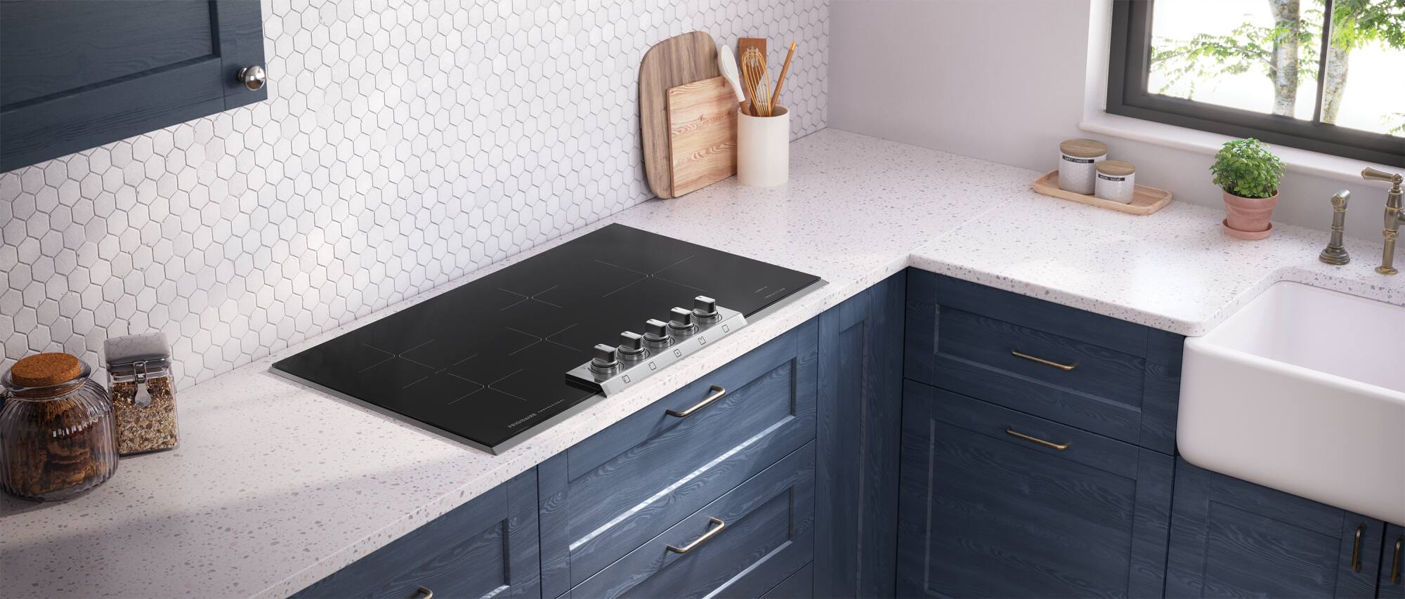 Alt View 13. Frigidaire - Frigidaire Professional 36" Induction Cooktop - Stainless Steel.