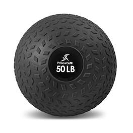 ProsourceFit - Tread Slam Ball, 50 lbs - Black